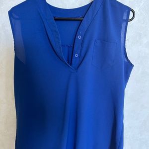 Royal Blue Blouse